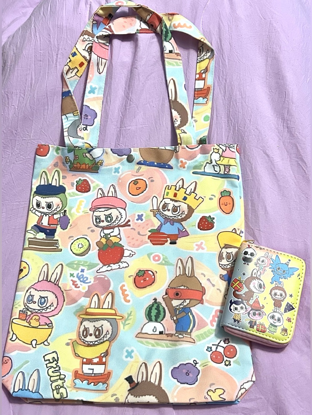 Labubu Tote Bag and Wallet Bundle